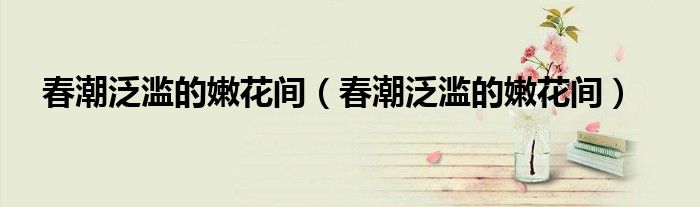 春潮泛滥的嫩花间（春潮泛滥的嫩花间）